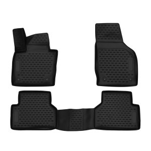 Audi Q3 Floor Mats - Omac - Rubber TPE - Black - '13-'18